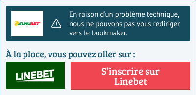 Redirection de Sunubet vers Linebet